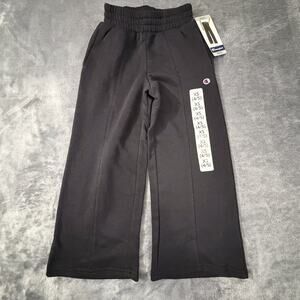 Champion Girls Wide Leg Fleece Pants Black XS (4/5)